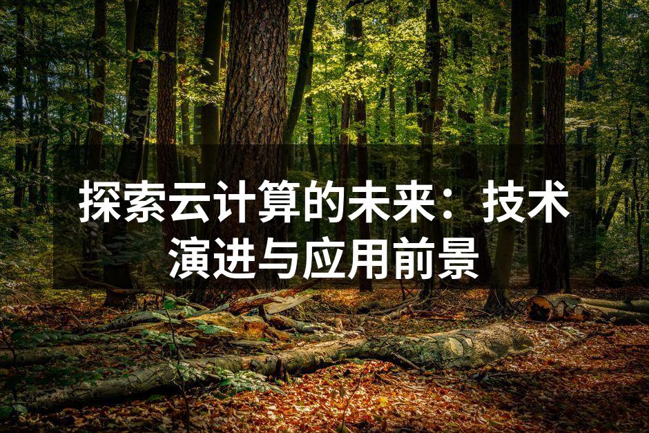 探索云计算的未来：技术演进与应用前景
