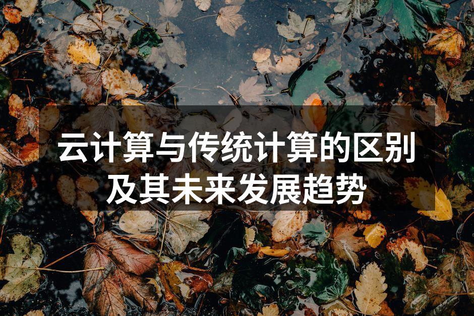 云计算与传统计算的区别及其未来发展趋势